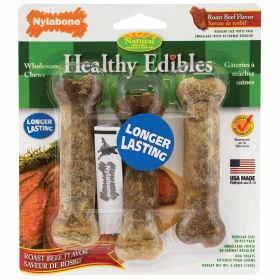 Healthy Edibles Longer Lasting Beef Treats Regular 3 count