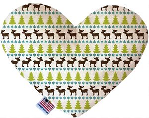 Mountain Moose Canvas Heart Dog Toy (size: 8 Inch)