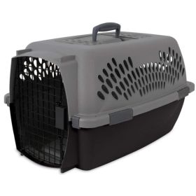 Aspen Pet Fashion Pet Porter Kennel (Color: Grey and Black, size: 10 - 20 lbs)