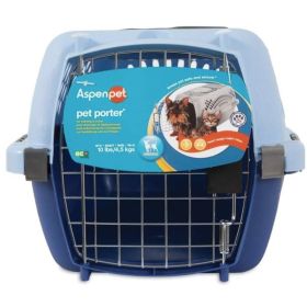 Aspen Pet Fashion Pet Porter Kennel (Color: Breeze Blue and Black, size: Up to 10 lbs)