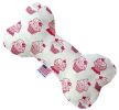 Pink Whimsy Cupcakes Canvas Bone Dog Toy