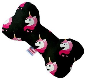 Pretty Pink Unicorns Canvas Bone Dog Toy (size: 10 Inch)