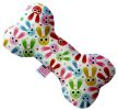 Funny Bunnies Canvas Bone Dog Toy