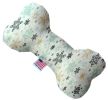 Vintage Snowflakes Canvas Bone Dog Toy