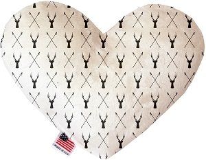 Deer Dreaming Canvas Heart Dog Toy (size: 6 Inch)