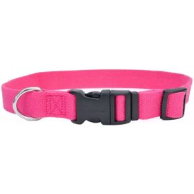 Coastal Pet New Earth Soy Adjustable Dog Collar (Color: Fuchsia, size: 8-12"L x 5/8"W)