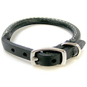 Circle T Pet Leather Round Collar (size: 10" Neck)