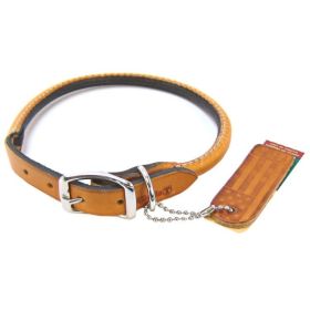 Circle T Leather Round Collar - Tan (size: 16" Neck)