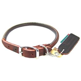 Circle T Latigo Leather Round Collar (size: 16" Long x 5/8" Wide)