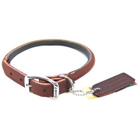 Circle T Latigo Leather Round Collar (size: 18" Long x 3/4" Wide)