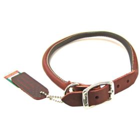 Circle T Latigo Leather Round Collar (size: 20" Long x 1" Wide)