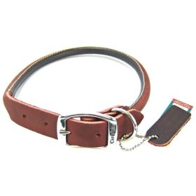 Circle T Latigo Leather Round Collar (size: 22" Long x 1" Wide)