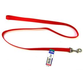 Coastal Pet Nylon Lead (Color: Red, size: 4' Long x 5/8" Wide)