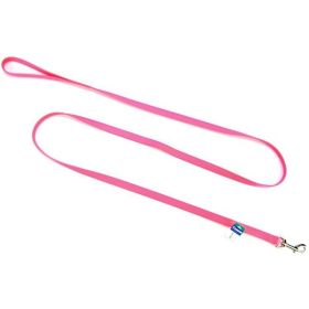 Coastal Pet Nylon Lead (Color: Neon Pink, size: 6' Long x 5/8" Wide)