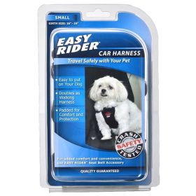 Coastal Pet Easy Rider Car Harness - Black (size: Small (Girth Size 16"-24"))