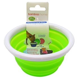 Bamboo Silicone Travel Bowl - Assorted (size: 1-Cup Tray)