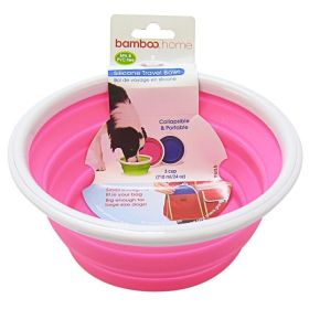 Bamboo Silicone Travel Bowl - Assorted (size: 3-Cup Tray)