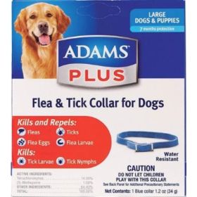 Adams Plus Flea & Tick Collar for Dogs (size: large)