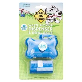 Bags on Board Bone Shaped Pick up Bag Dispenser (Color: Blue)