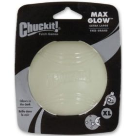 Chuckit Max Glow Ball (size: X-Large Ball - 3.5" Diameter - 1 Pack)