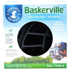 Baskerville Ultra Muzzle for Dogs (size: 6 - Dogs 80-150 lbs - (Nose Circumference 16"))