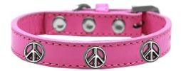 Peace Sign Widget Dog Collar