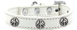 Peace Sign Widget Dog Collar