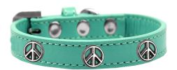 Peace Sign Widget Dog Collar