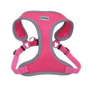 Coastal Pet Comfort Soft Reflective Wrap Adjustable Dog Harness (Color: Neon Pink, size: X-Small - 16-19" Girth - (5/8" Straps))