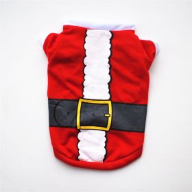 Fashion Dog Clothes Christmas Clothing (Option: Red Christmas Belt-XS)