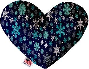 Snowflake Blues Heart Dog Toy (size: 8 Inch)