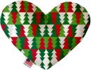 Classy Christmas Trees Heart Dog Toy