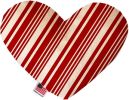 Classic Candy Cane Stripes Heart Dog Toy