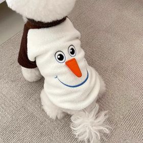 Christmas Funny Transformation Snowman Dog Hoodie (Option: Brown Snowman-XS)