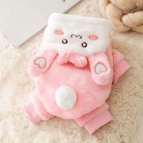 Thickened Warm Adorable Rabbit Halloween Funny (Option: Pink Rabbit-S)