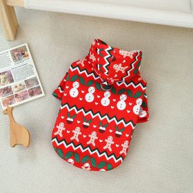 Dog Clothes Christmas Sweatshirt Clothes (Option: Red-S)