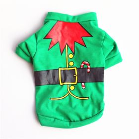 Fashion Dog Clothes Christmas Clothing (Option: Green Christmas Belt-XS)