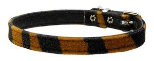 3/8" Plain Animal Print Collar (size: Tiger 14)