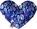 Blue Seashells Canvas Heart Dog Toy