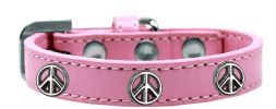 Peace Sign Widget Dog Collar