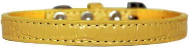 Wichita Plain Croc Dog Collar