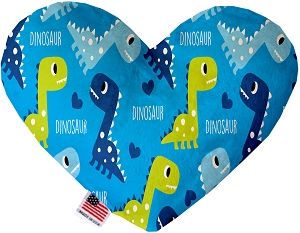 Blue Dinosaurs Heart Dog Toy (size: 8 Inch)