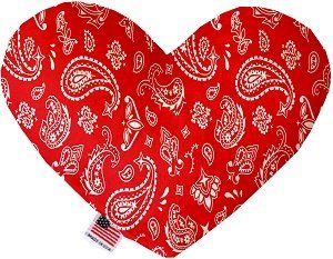 Red Western Heart Dog Toy (size: 8 Inch)