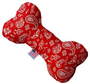 Red Western Bone Dog Toy (size: 10 Inch)