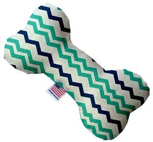 Aquatic Chevron Bone Dog Toy (size: 8 Inch)