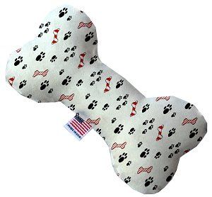 Sweet Paws Canvas Bone Dog Toy (size: 8 Inch)