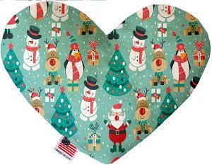 Frosty and Friends Canvas Heart Dog Toy (size: 8 Inch)