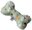 Gray Christmas Party Canvas Bone Dog Toy