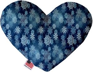 Winter Wonderland Canvas Heart Dog Toy (size: 8 Inch)