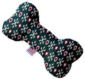 Snowflakes and Canvas Bone Dog Toy (size: 8 Inch)